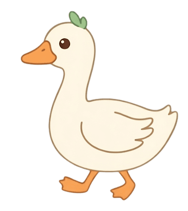 Chibi goose walking